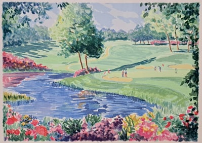 Charles Penny Artist Proof Golf II Pencil Signed Limited Edition Lithograph Print