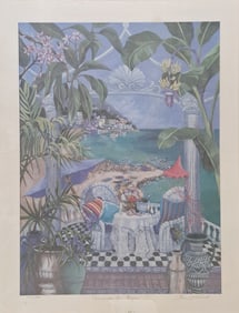 Sharie Hatchett Bohlmann Hand Signed Carnivale En Capri Limited Edition Lithograph Print