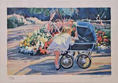 Corinne Hartley Hand Signed Loving Moment Limited Edition Numbered Lithograph Print