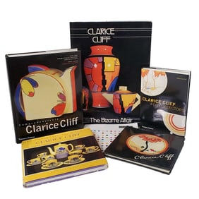Clarice Cliff Reference Books English Vintage Arts Crafts Pottery Lot of 6