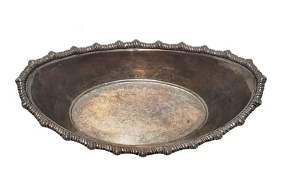 Antique John Bodman Carrington London Sterling Silver 3.07ozt Serving Bowl Dish
