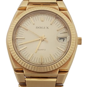 Rare Rolex Texano No. 472 Data Quartz No Stretch Mens Watch