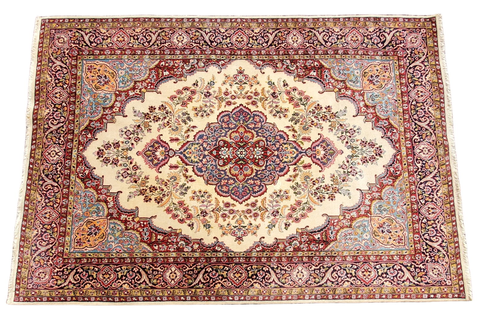 Persian Carpet Sarouk Farahan Tabriz Manner Semi Antique Estate Find Rug 60x87in (1 of 7)