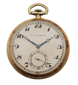 Vacheron Constantin Gold 17J Pocket Watch Original Box Case