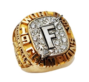 1997 Florida Marlins Diamond MLB Championship Worlds Series Players Solid Gold Ring