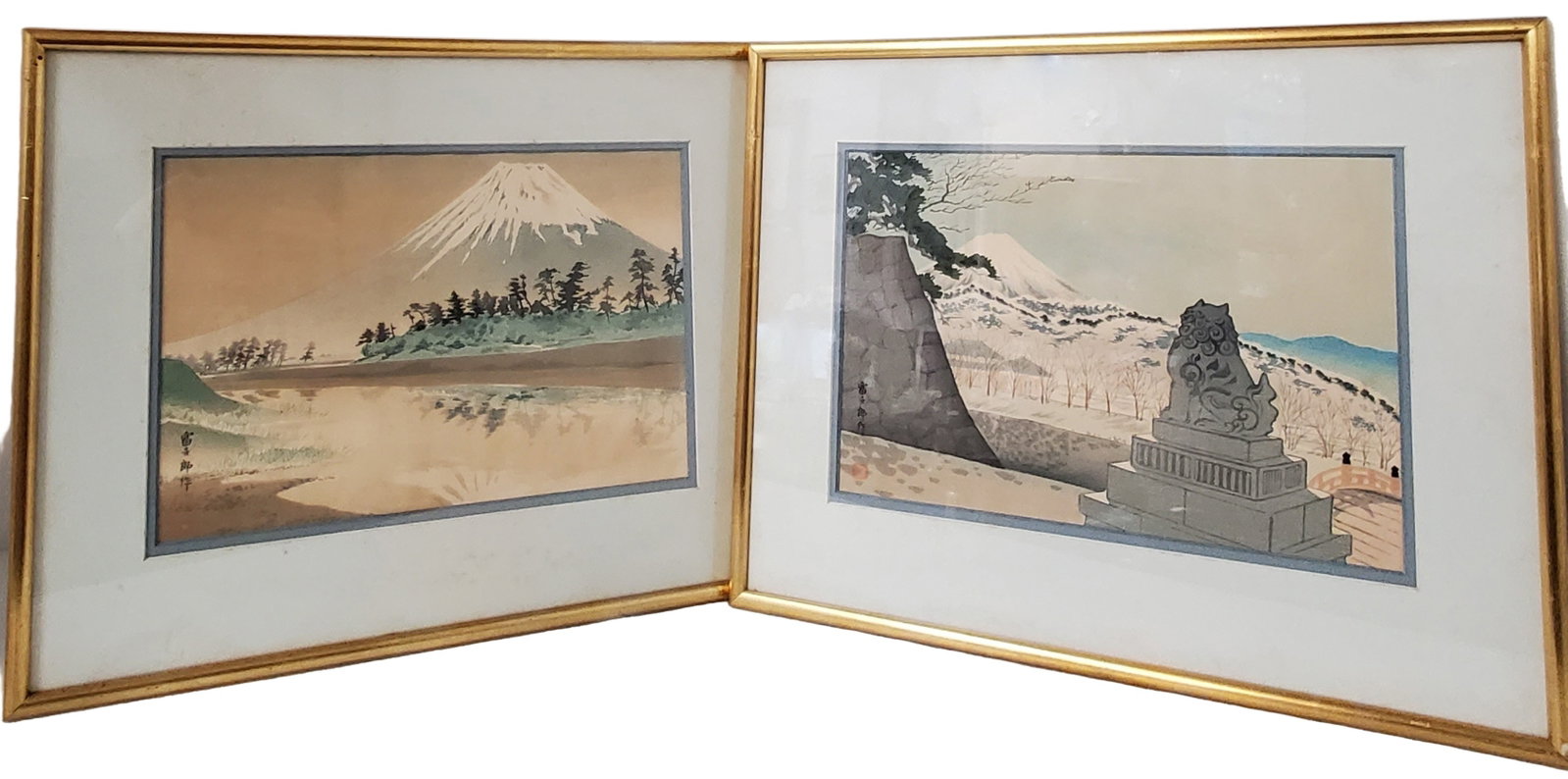 Tomikichiro Tokuriki Japanese Woodblock Prints Thirty-Six Views Mt Fuji Tago Bay Takeda Shrine Kofu: Described By:Michelle CNX 0142 0338 Title:Tomikichiro Tokuriki Japanese Woodblock Prints Thirty-Six Views Mt Fuji Tago Bay Takeda Shrine Kofu City Description: Tomikichiro Tokuriki Japanese Woodblock 