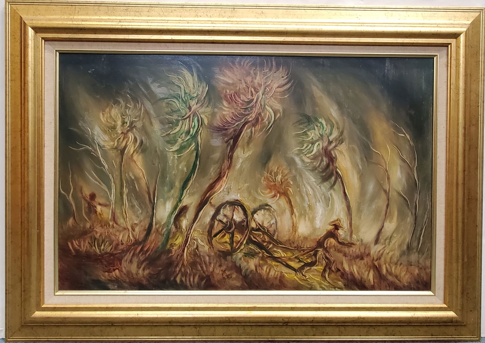 Exquisite Hector Molne Cuban Landscape Oil Painting on Panel (1 of 8)