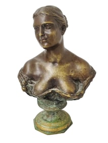 Antique Vincenzo Gemito Italian 19C Bronze Portrait Cabinet Bust Grand Tour Estate Find Subtle Dore