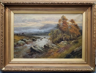 Alfred Fontville A.F. De Breanski Landscape Wales English Scottish Subject Oil Painting