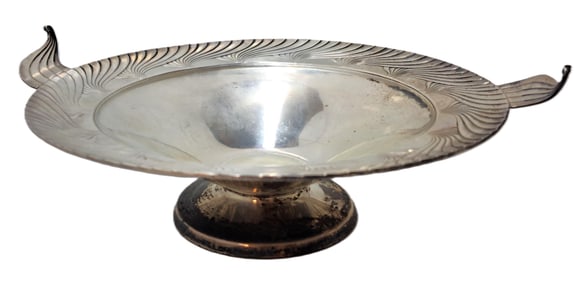 Rare Alfred G Kintz 1885-1963 Northern Lights Decorative Sterling Silver Bowl Circa 1928
