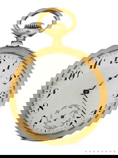 Heavy 18K Gold Rare Patek Philippe Pocket Watch For Frank Bonnet Columbus OH 71g: Described by:Rachel HFA DT65030 NGEDD Title:Heavy 18K Gold Rare Patek Philippe Pocket Watch For Frank Bonnet Columbus OH 71g Description:This is an extremely high-grade version with wolfs teeth