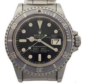 Rolex Submariner 1680 Oddity Orig Punch Papers Ghost Bezel Mens Vintage Watch