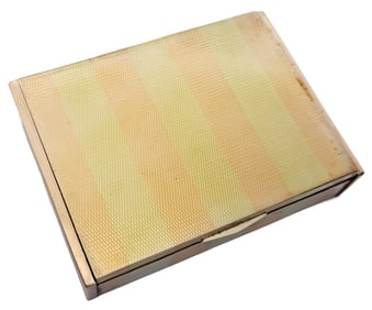 Udall & Ballou Heavy 14K Gold Russel Princeton NJ Edgerstoune Art Deco Sterling Silver Trinket Box
