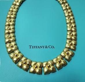 Paloma Picasso For Tiffany & Co. 18K Gold Flower Necklace 150G