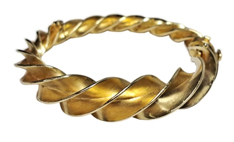 Exquisite Tiffany & Co Schlumberger 18K Crazy Twist Bangle Bracelet Designer Signed