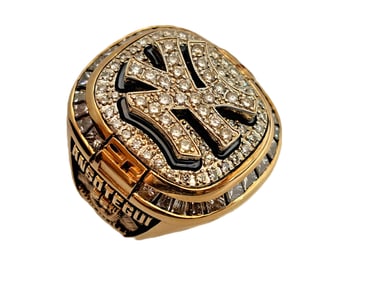 Michael Ansotegui Yankees 1999 25th World Championship Ring New York 14k Gold Fine Diamond Ring
