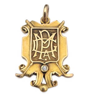 PGA 1931 Willie Klein Solid Gold Champion PGA Golf Association Diamond Medal Pendant: Described & Photographed By: AF HFA DT65805 NECD Title: PGA 1931 Willie Klein Solid Gold Champion PGA Golf Association Diamond Medal Pendant Description: PGA 1931 Willie Klein Solid Gol