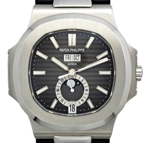 Patek Philippe 5726A-001 Nautilus Annual Calendar Mens Steel Wrist Watch w Box and Papers
