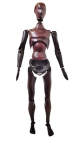 Rare Atsco Oscar Bakelite Hollywood Artist Articulated Mannequin Model Figure 1930s Art Deco Era