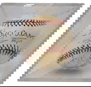 500 Homerun Club Signed Baseball Mickey Mantle Ted Williams Hank Aaron Willie Mays Reggie Jackson