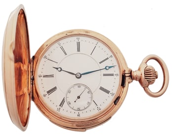 Rose Gold Minute Repeater Double Sunk Dial Pocket Watch
