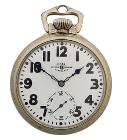 Very Rare Case 23J Illinois Ball Railroad Pocket Watch