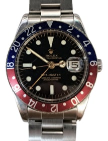 Rolex No Crown Guard Early GMT Master 6542 Running Well To Restore Mens Watch