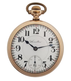 Hamilton 946 Railroad 23J 18s Motor Barrel Mens Antique Pocket Watch