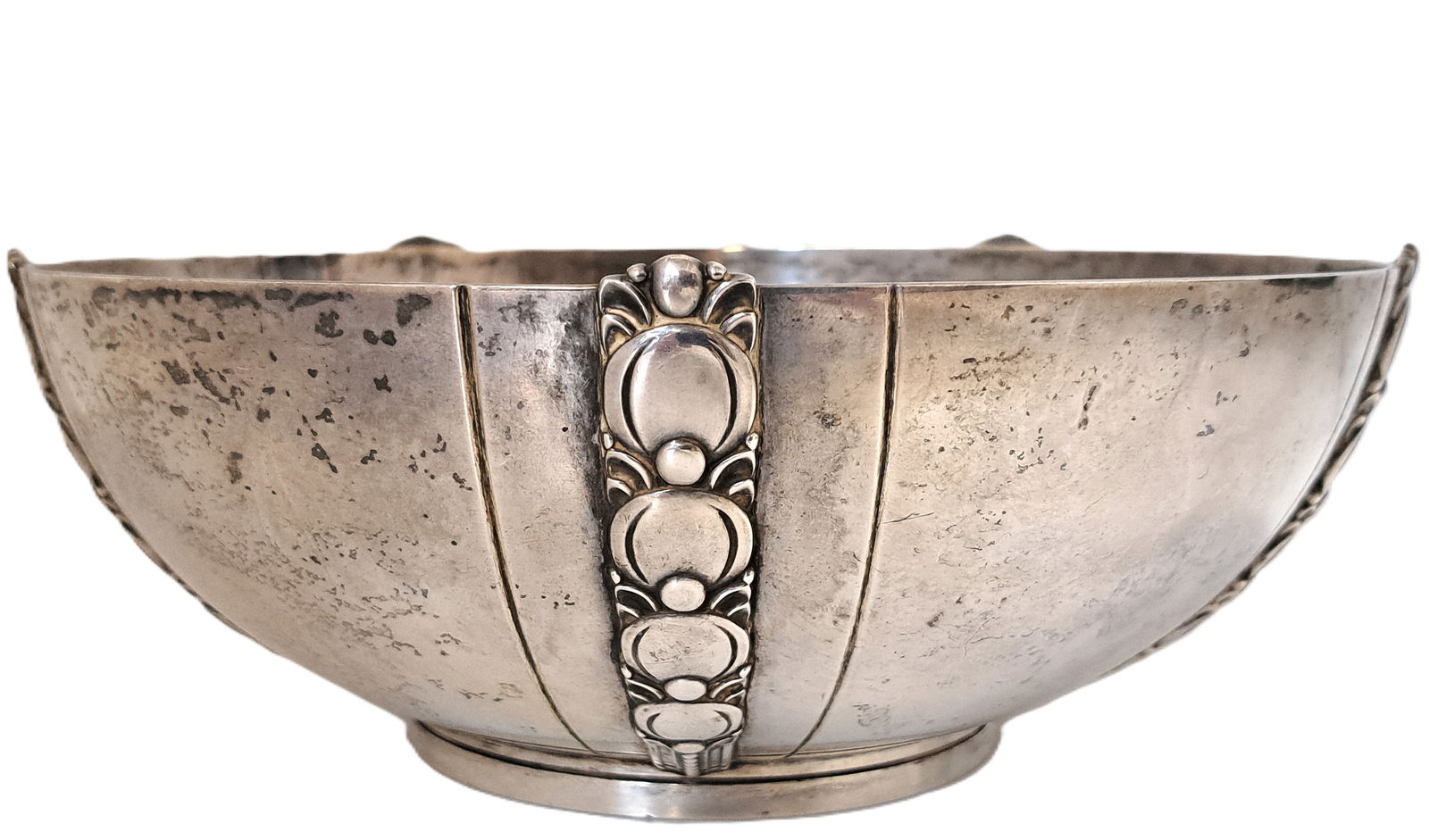 Tiffany & Co. Circa 1910 Large Sterling Silver Bowl Dish Tomato Pattern (1 of 4)