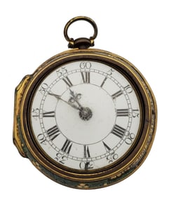 Cuth Darnton Verge Pair Case Keywind Pocket Watch Circa 1795 London