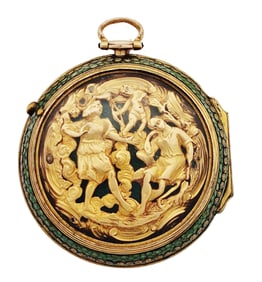 Rare George Best London Circa 1790 22k Gold Triple Case Antique PW Ticking Orig Bullseye Crystal