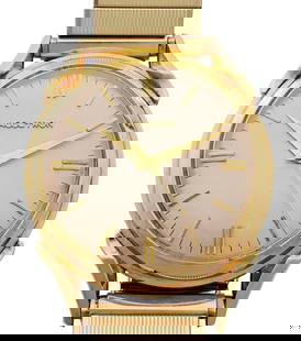 Bulova Accutron Rare Heavy 14k Gold Orig Pink Dial Fancy Lug Oversized 1961 Watch: Described By:Michelle NFDDD 66345 Title:Bulova Accutron Rare Heavy 14k Gold Orig Pink Dial Fancy Lug Oversized 1961 Watch Description: Bulova Accutron Rare Heavy 14k Gold Orig Pink Dial Fancy Lug Over