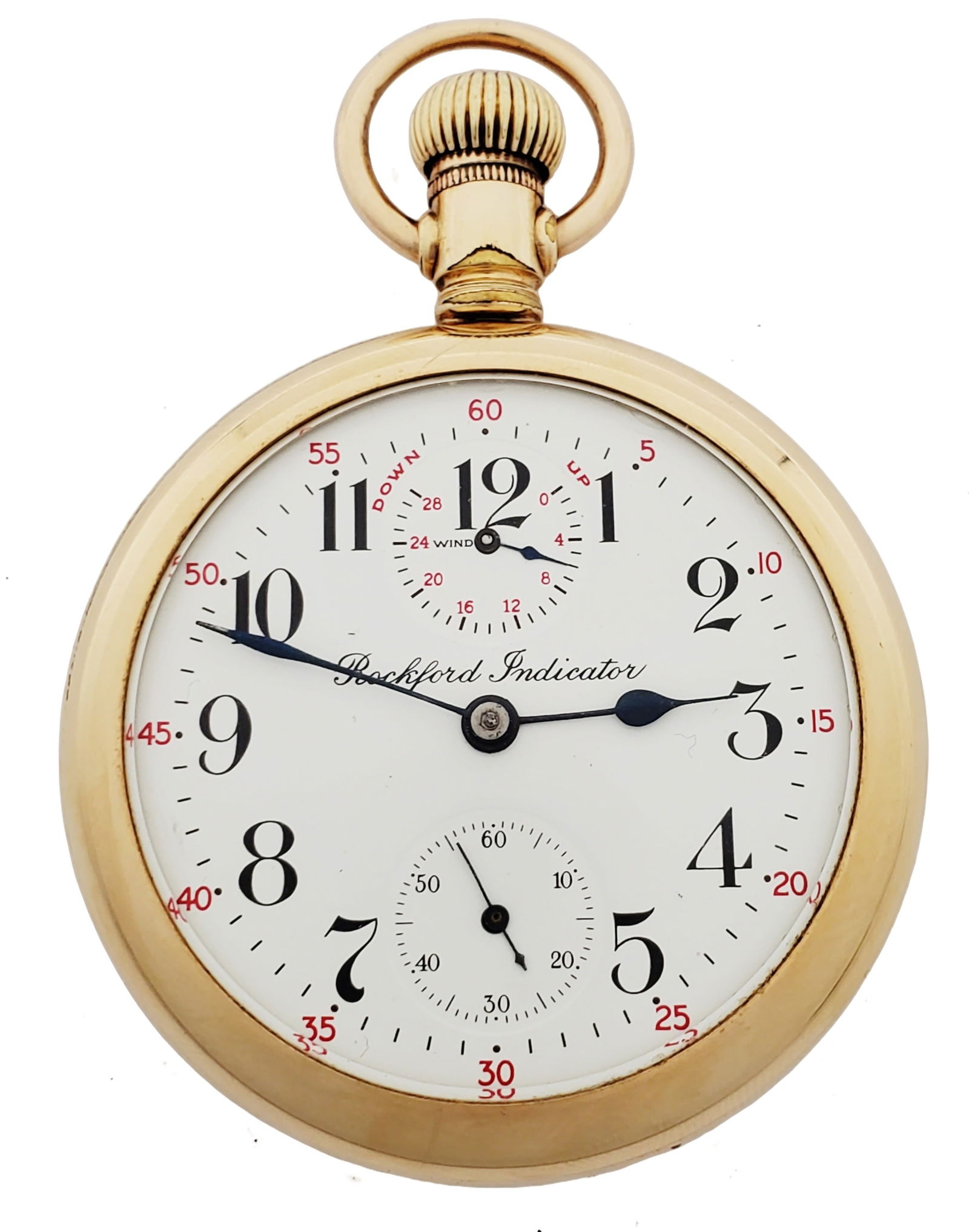 Very Scarce Rockford Railroad Up Down Indicator Grade 655 Mens Pocket ...