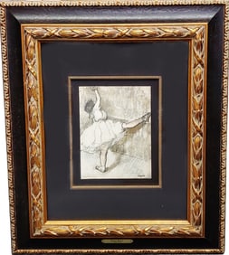 Edgar Degas Offset Lithograph Ballerina Danseuse a la barre