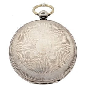 Unusual Claudious Ragales New Orleans 1830s Sterling Silver Pocket Watch