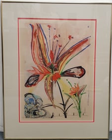 Salvador Dali Bird of Paradise ed250 1970s Color Lithograph Hawaii California Series