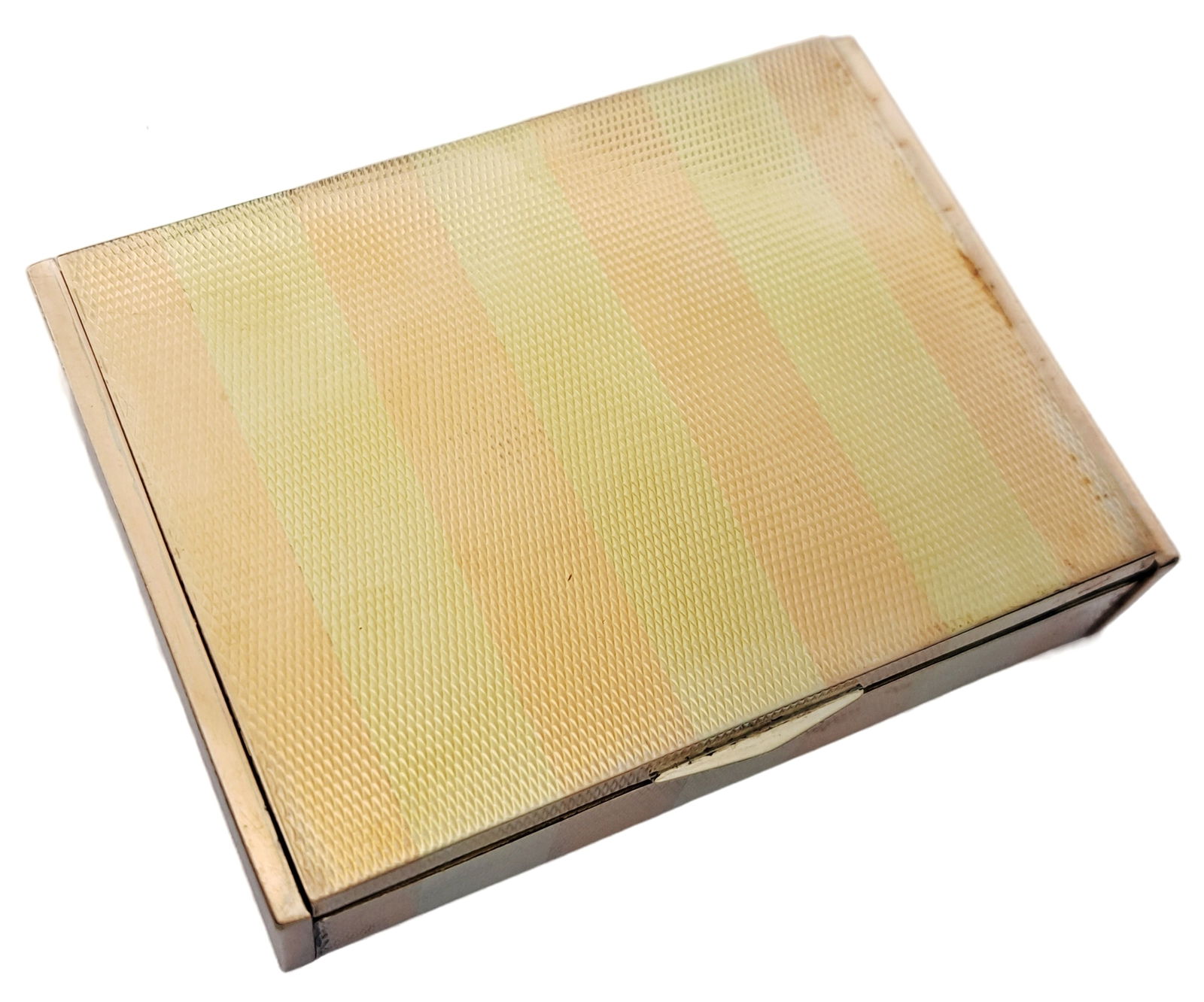 Udall & Ballou Heavy 14K Gold Russel Princeton NJ Edgerstoune Art Deco Sterling Silver Case Box (1 of 9)