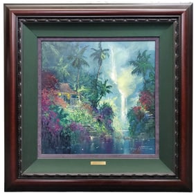 James Coleman Enchanted Lagoon Oil Painting Disney Artist