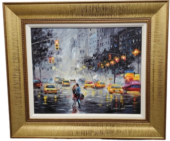 Daniel Wall Kiss You in the Middle Hand Embellished Giclee Park West COA