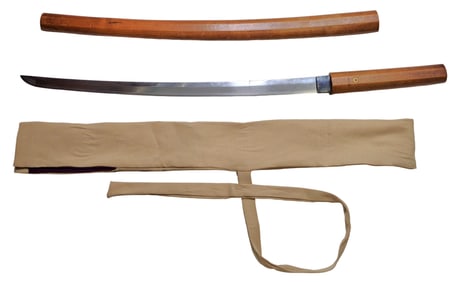 Samurai Wakizashi Shoto Filemarks Yoko Yasuri 20.75 Inch Blade
