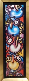 David Le Batard Lebo Owls On Our Way Towards Heaven Caldograph Park West COA