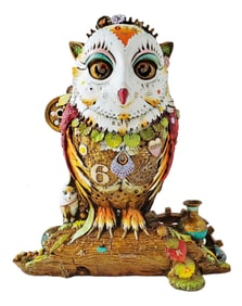 Nano Lopez Bronze Samantha Large Owl Sculpture Statue Limited Edition COA