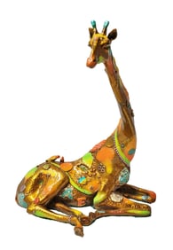 Nano Lopez Bronze Limited Edition Giraffe Olivia Sculpture Statue COA