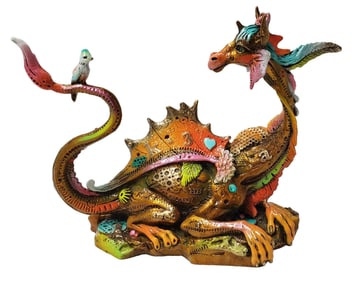 Nano Lopez Bronze Limited Edition Dragon Katrina Sculpture Statue COA