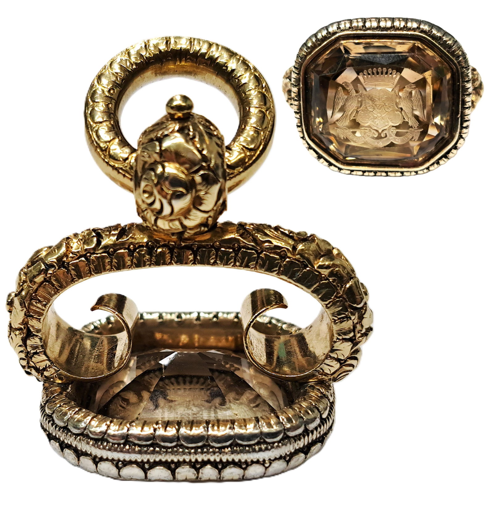 Count Vladimir Adlerberg 18K Gold Stone Carved 44G Pocket Watch Fob: Described By:Rachel HFA DT67203 NOEDD Title:Count Vladimir Adlerberg 18K Gold Stone Carved 44G Pocket Watch Fob Description: After a few hours of internet research we identified this 18-karat gold, si