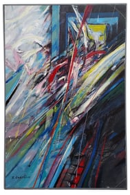 Robert Berkshire Abstract Oil Painting Death and Transfiguration