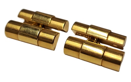 Extremely Rare Genuine Rolex Heavy 18K Gold Mens Cufflinks