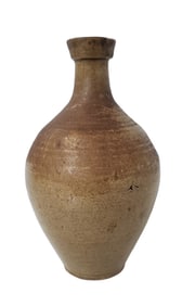 13th Century Antique Korean Goryeo Celadon Glazed Pottery Vase Asian