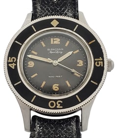 Pristine Blancpain Aqua Lung 50 Fathoms Rarely Worn Mens Diver Watch