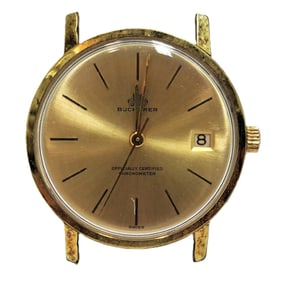 Rare Bucherer Certified Chronometer Vintage Mens Wrist Watch